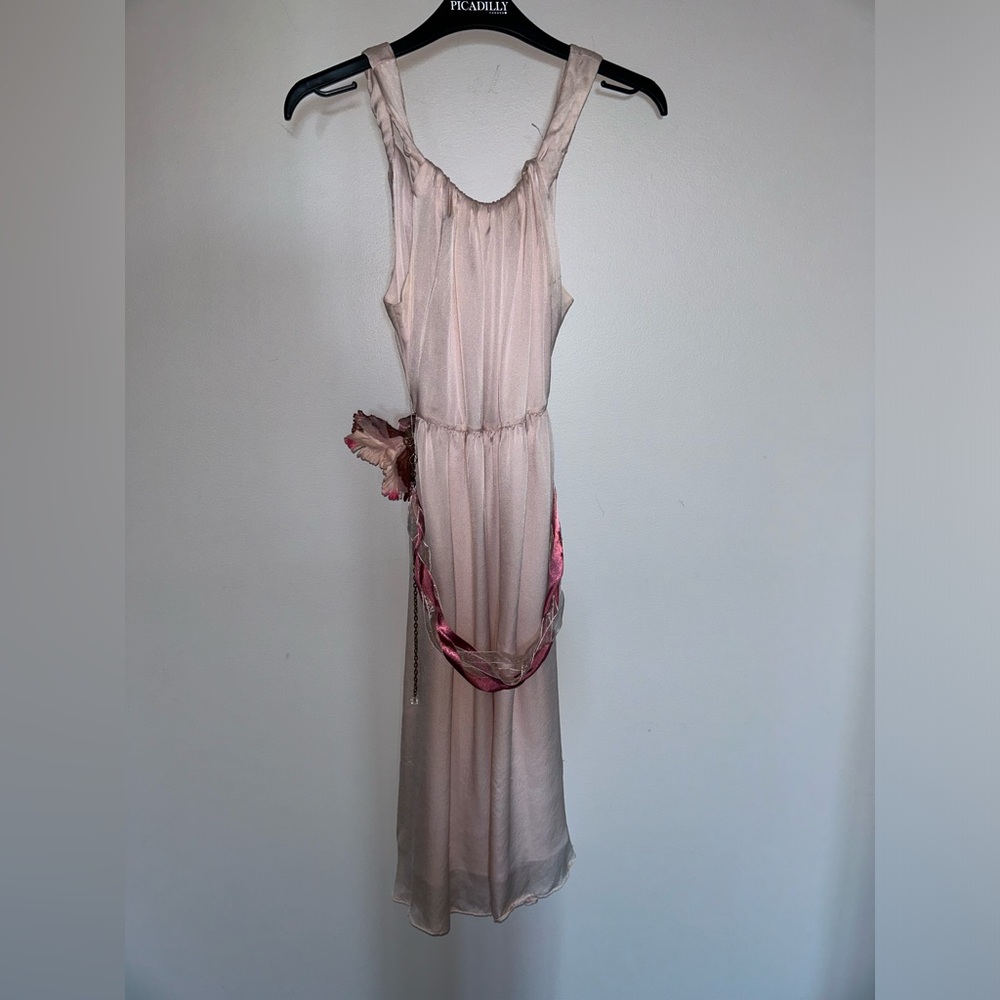Light pink silk Chloe Dress